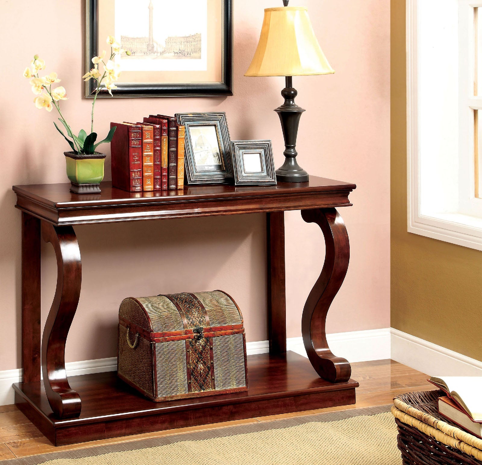 Geelong Cherry Console Table - ATL FURNITURE