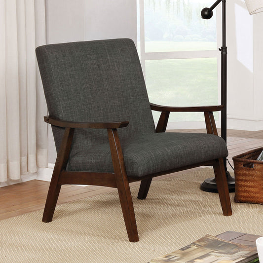 Deena Dark Gray Accent Chair - ATL FURNITURE