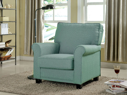 BELEM Blue Single Chair w/ Blue - ATL FURNITURE