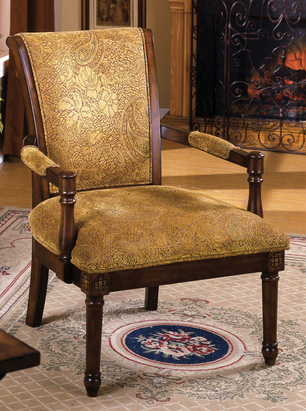 Stockton Tan Accent Chair - ATL FURNITURE