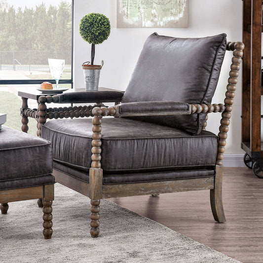 Tarragona Warm Gray Accent Chair - ATL FURNITURE