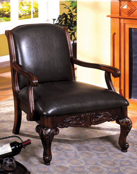 Sheffield Antique Dark Cherry Accent Chair - ATL FURNITURE