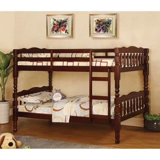 Catalina Cherry Twin/Twin Bunk Bed - ATL FURNITURE