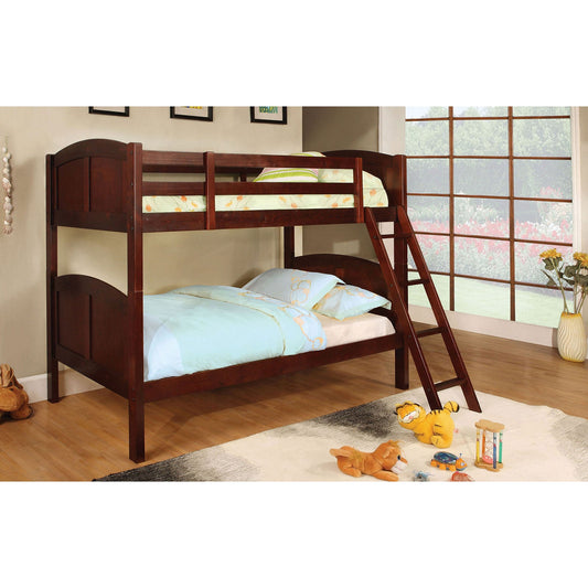 Rexford Cherry Twin/Twin Bunk Bed - ATL FURNITURE