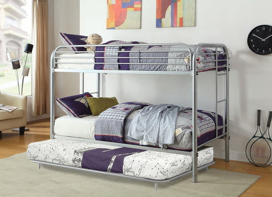 Opal Silver Twin/Twin Bunk Bed - ATL FURNITURE