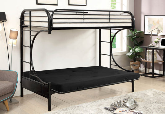 Alanna Black Metal Bunk Bed - ATL FURNITURE