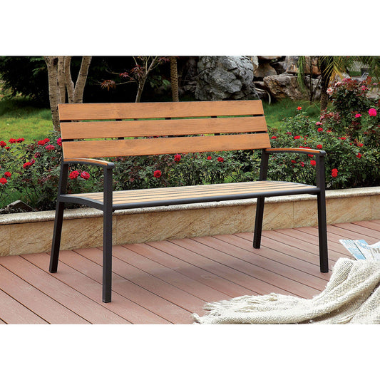 ISHA Oak Outdoor Bench - ATL FURNITURE