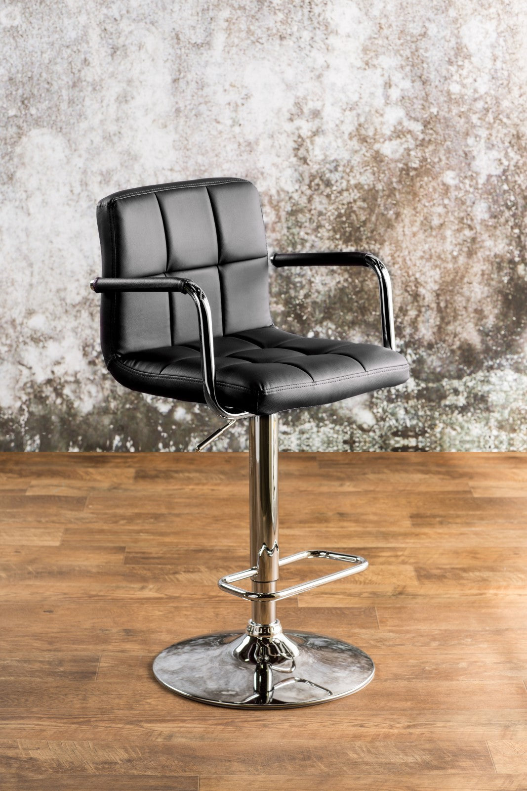 Corfu Black Bar Stool - ATL FURNITURE