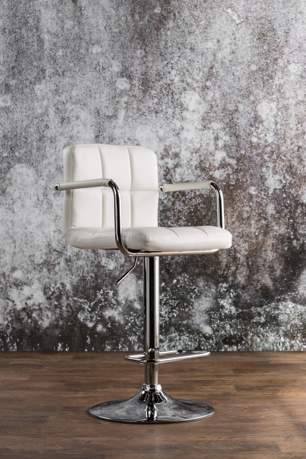 Corfu White Bar Stool - ATL FURNITURE