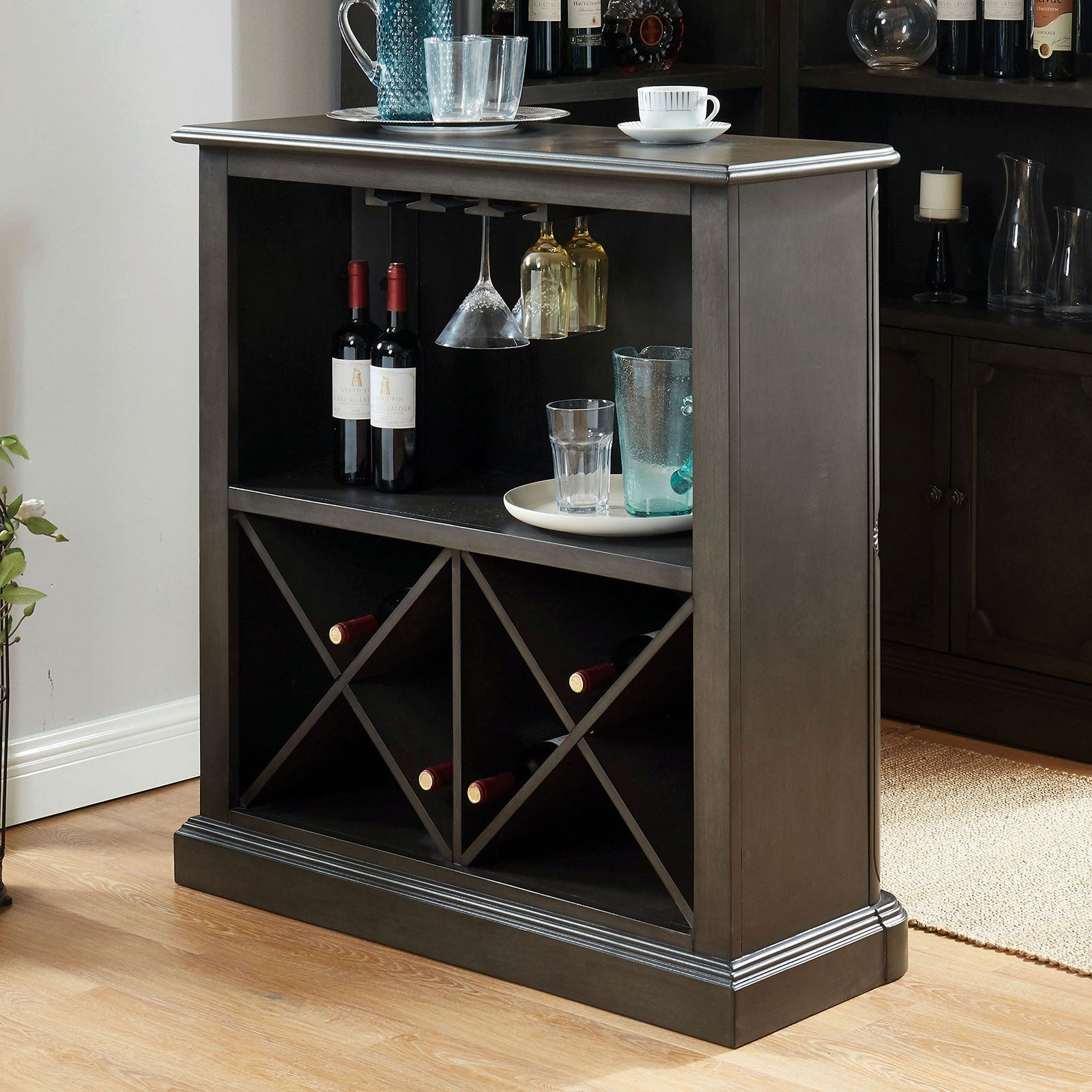 Voltaire Gray Bar Table - ATL FURNITURE