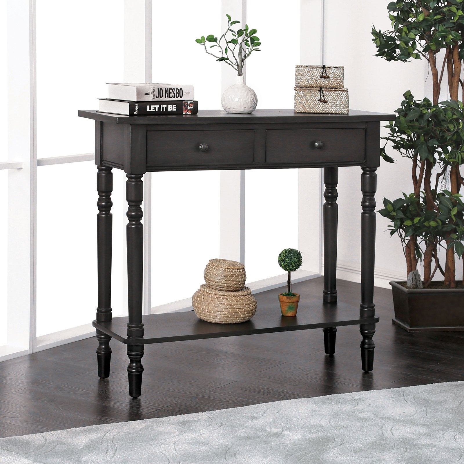 Calle Gray Desk - ATL FURNITURE