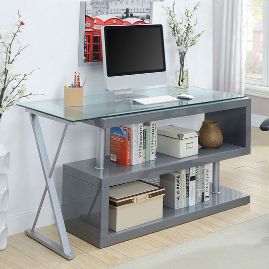 Acke Gray Desk - ATL FURNITURE