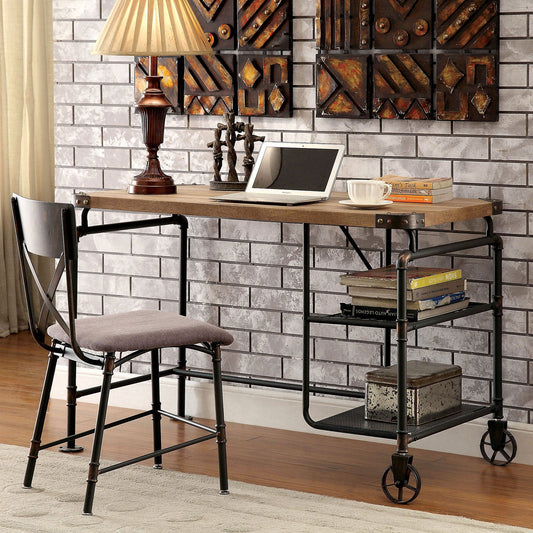 OLGA Antique Black Desk - ATL FURNITURE