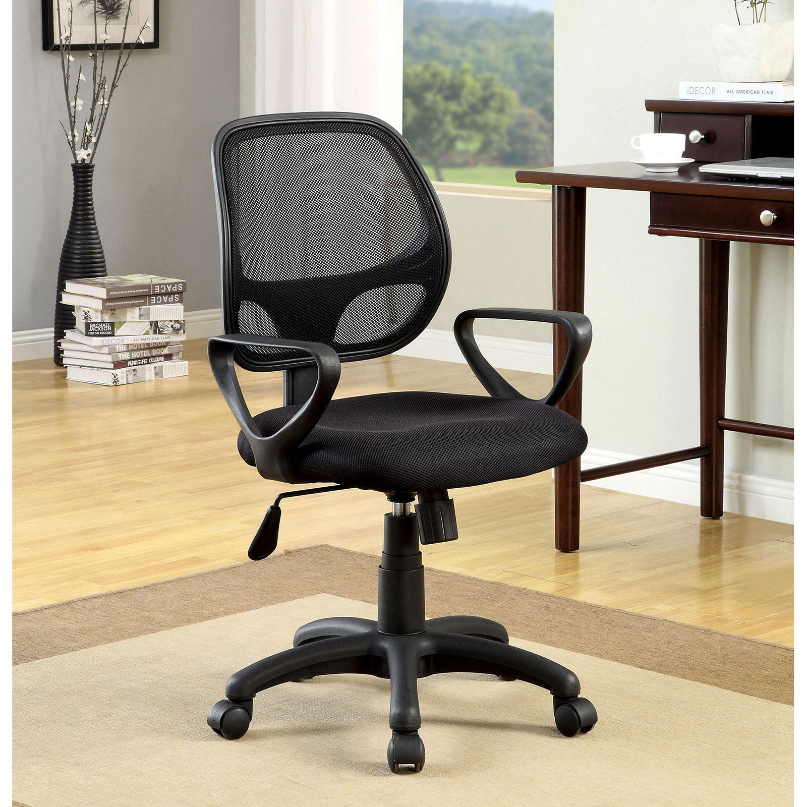 Sherman Black Office Chair - ATL FURNITURE