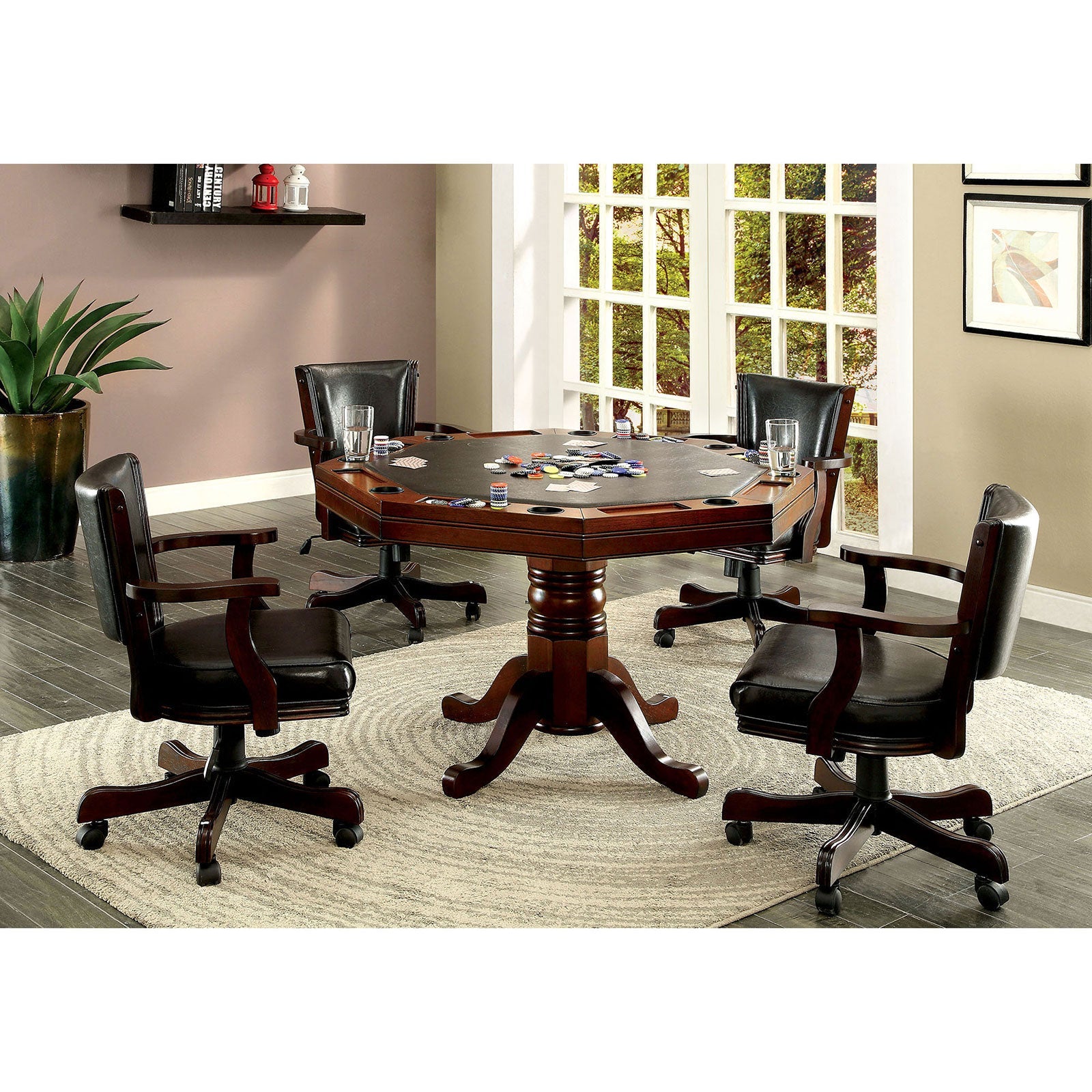 ROWAN Cherry Game Table - ATL FURNITURE