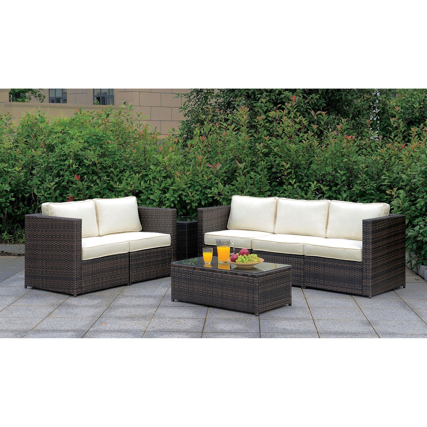 Ilona Brown/Beige Sofa +2 Chairs + Coffee Table - ATL FURNITURE