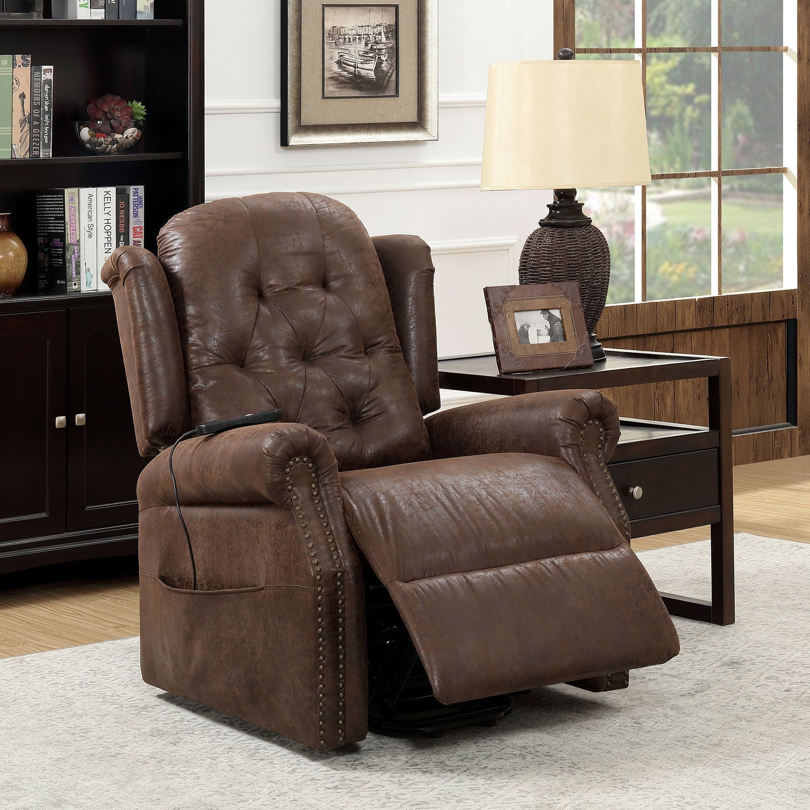 Saco Brown Recliner - ATL FURNITURE