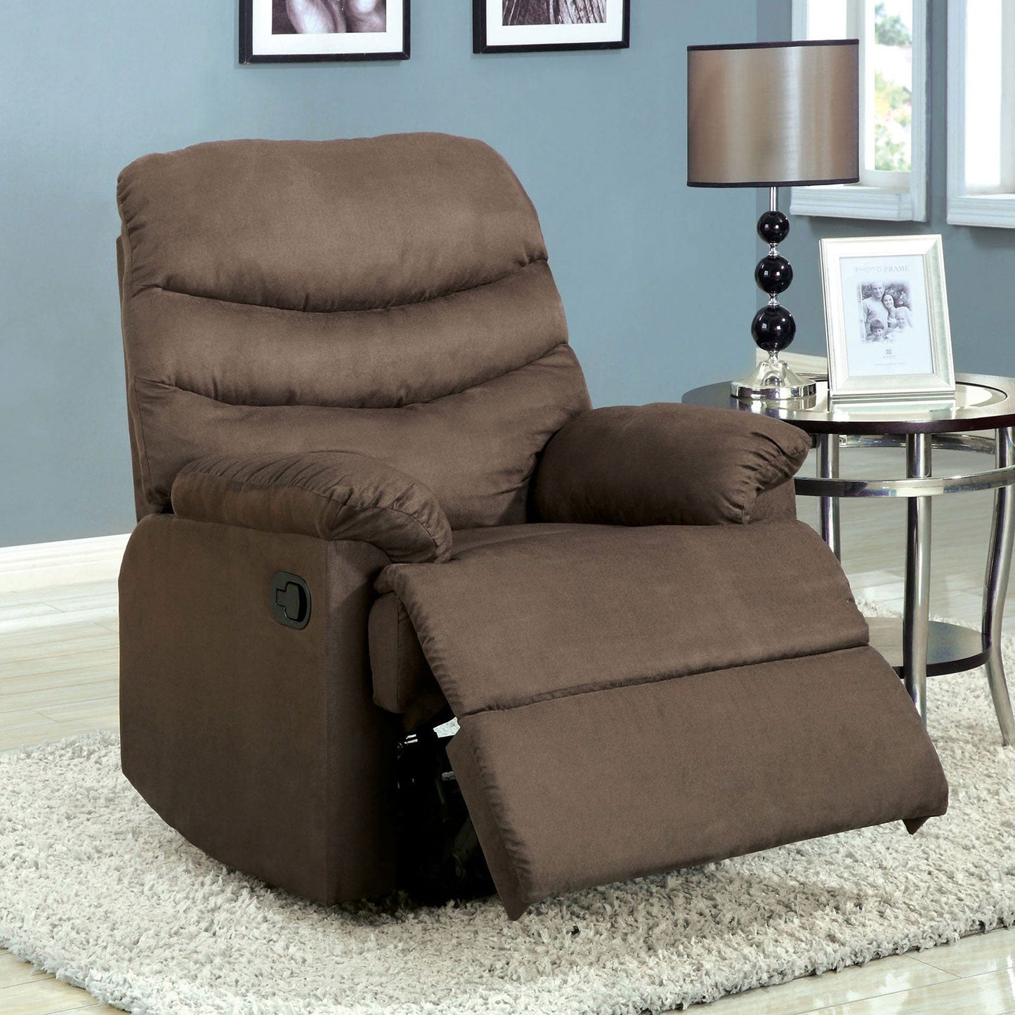 Plesant Valley Light Brown Recliner - ATL FURNITURE