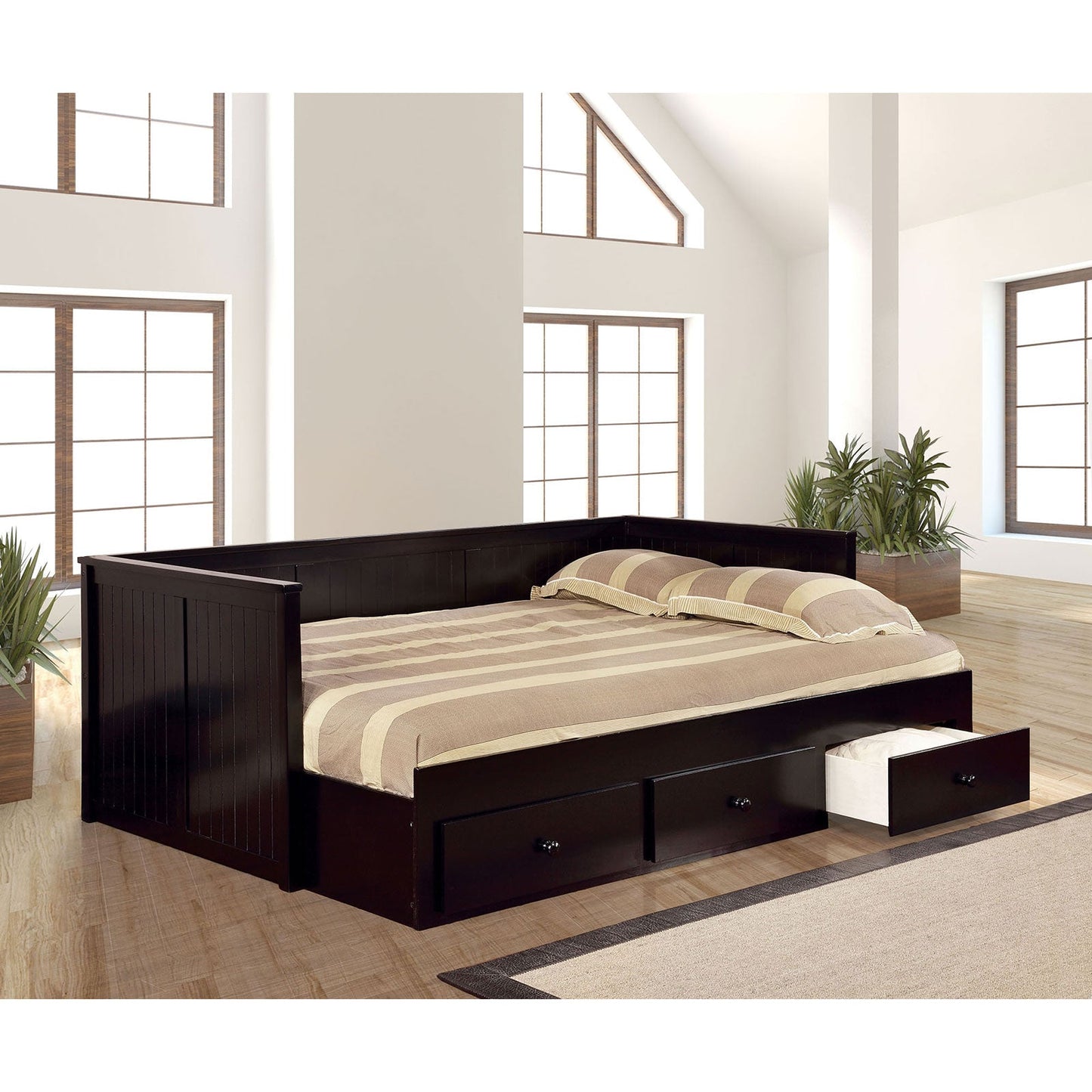 WOLFORD Black Full Size Daybed, Black - ATL FURNITURE