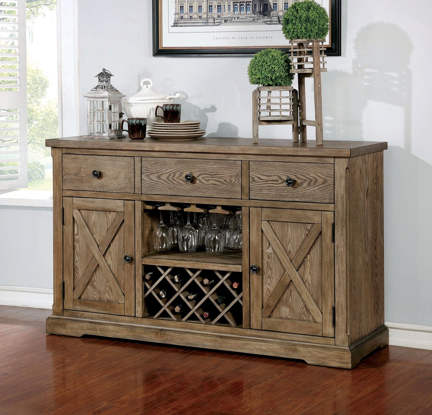 Julia Light Oak Server - ATL FURNITURE