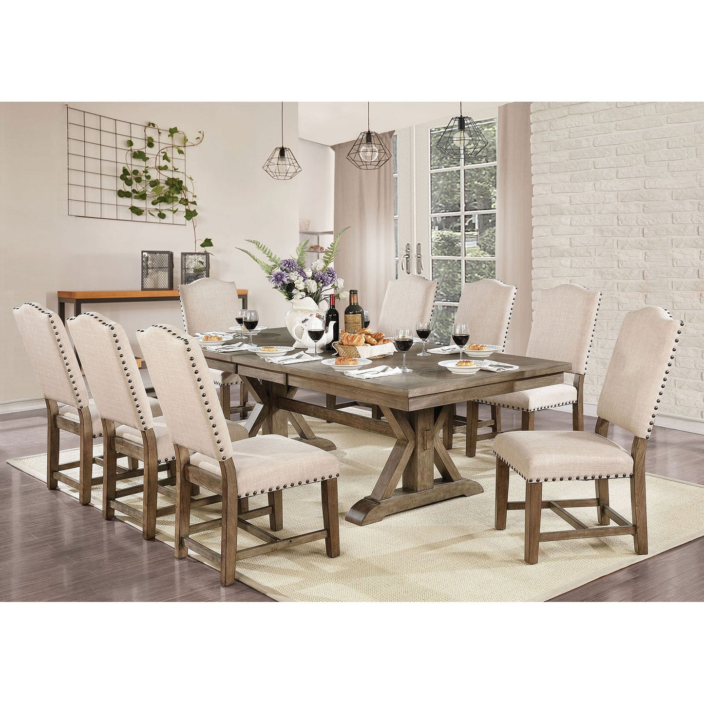 Julia Light Oak Dining Table - ATL FURNITURE