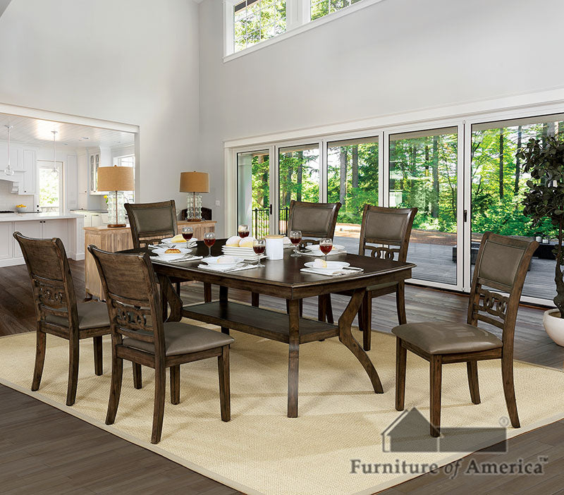 Holly Satin Walnut Dining Table - ATL FURNITURE