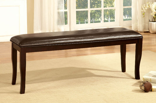 Woodside Dark Cherry/Espresso Bench - ATL FURNITURE