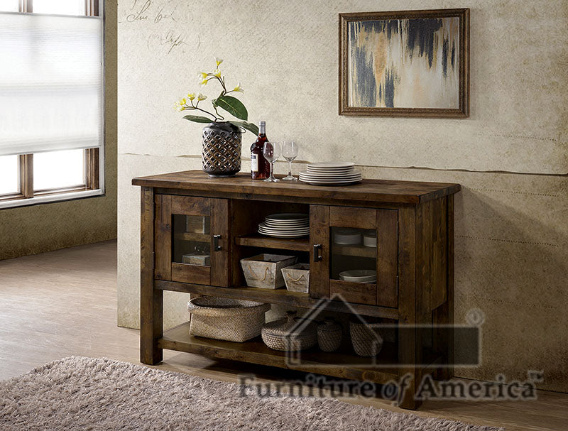 Kristen Rustic Oak Server - ATL FURNITURE