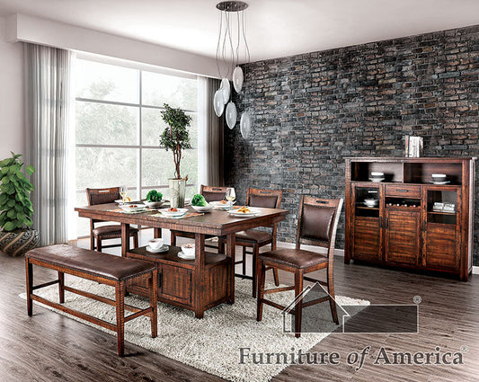 Wichita Light Walnut Counter Ht. Table - ATL FURNITURE