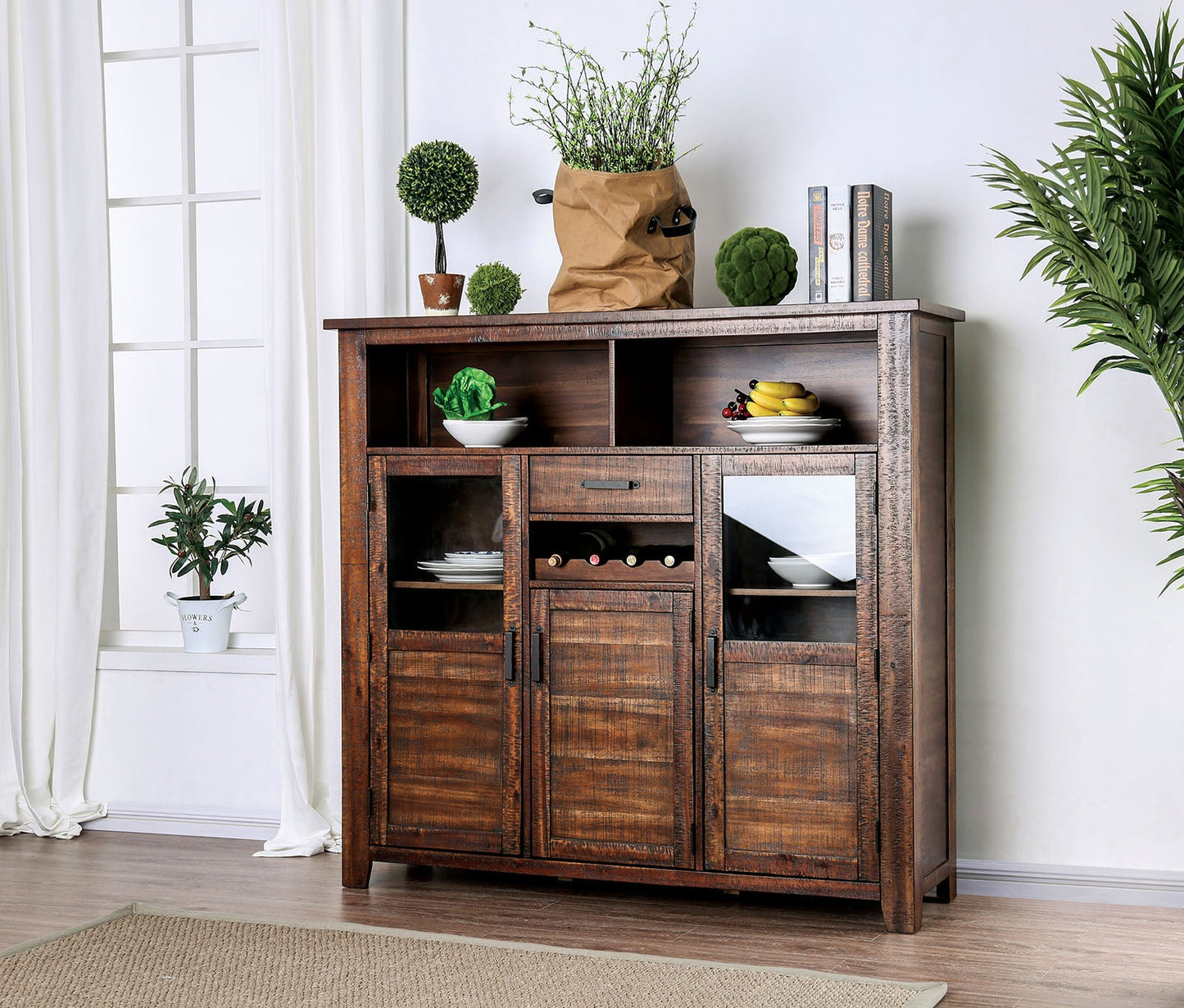 Wichita Light Walnut Server - ATL FURNITURE