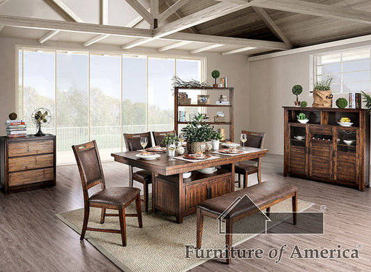 Wichita Light Walnut Dining Table - ATL FURNITURE