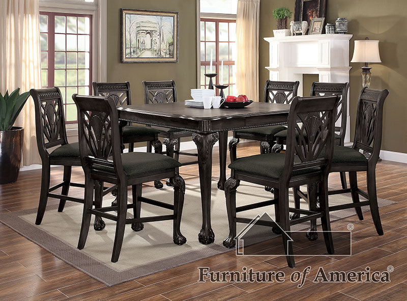 Petersburg Dark Gray Counter Ht. Table - ATL FURNITURE