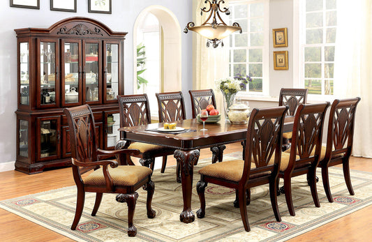 PETERSBURG I Cherry 9 Pc. Dining Table Set (2AC+6SC) - ATL FURNITURE