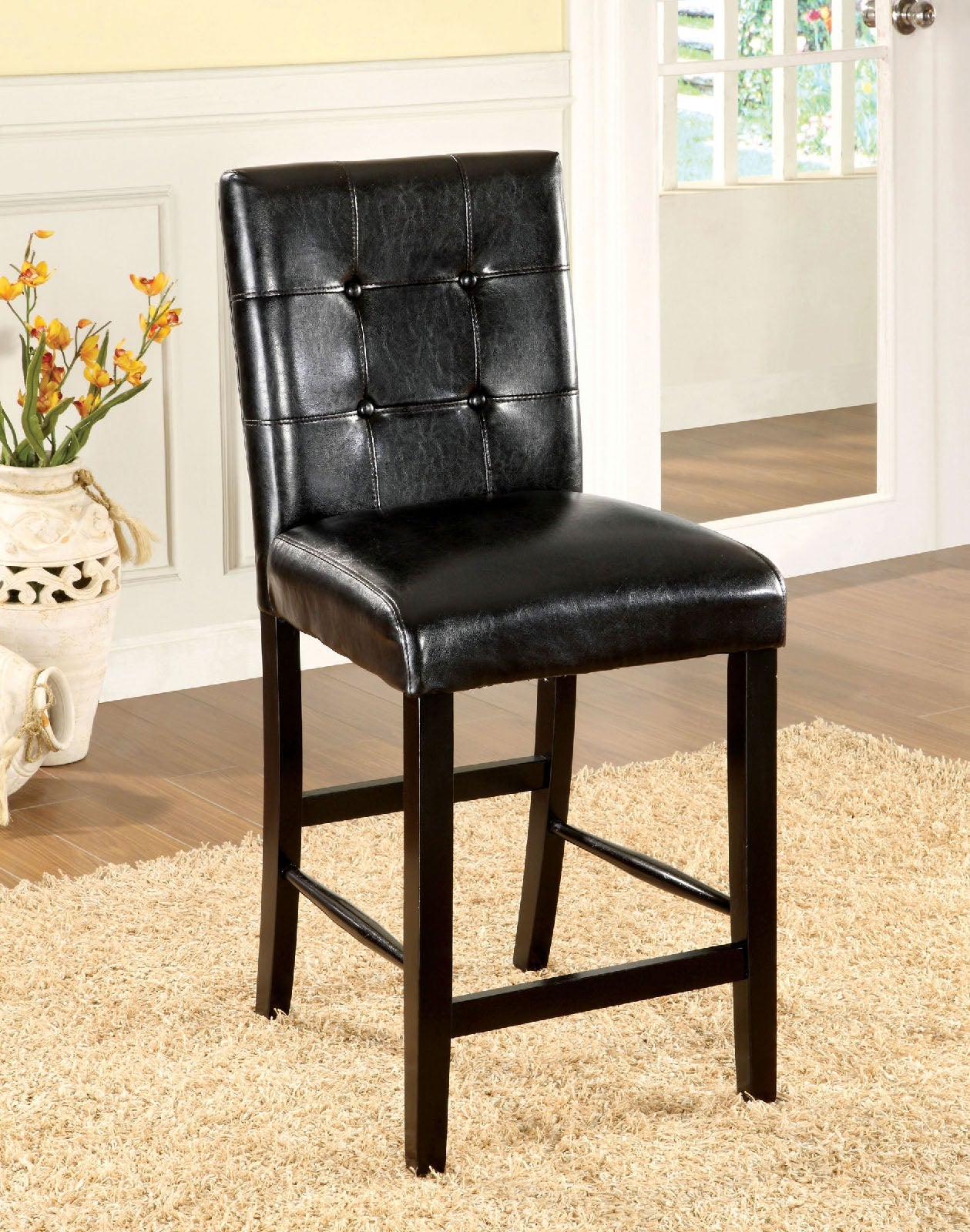 Bahamas Black Counter Ht. Chair (2/CTN) - ATL FURNITURE