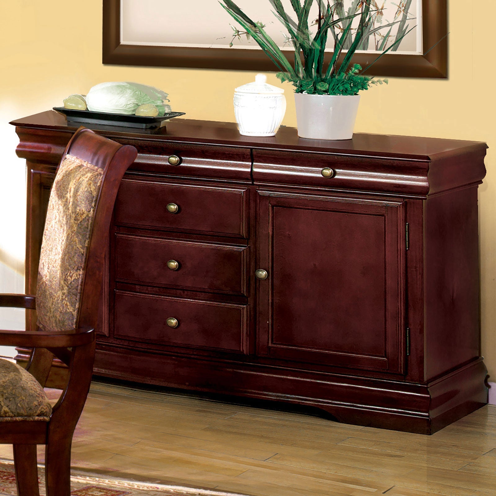 St. Nicholas I Antique Cherry Server - ATL FURNITURE