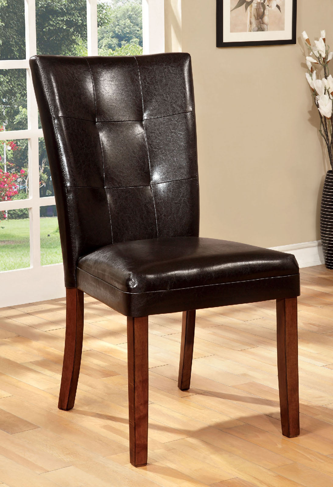 ELMORE Antique Oak Side Chair (2/CTN) - ATL FURNITURE