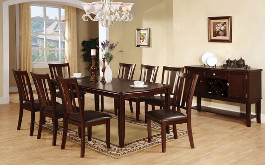 Edgewood I Espresso 7 Pc. Dining Table Set - ATL FURNITURE