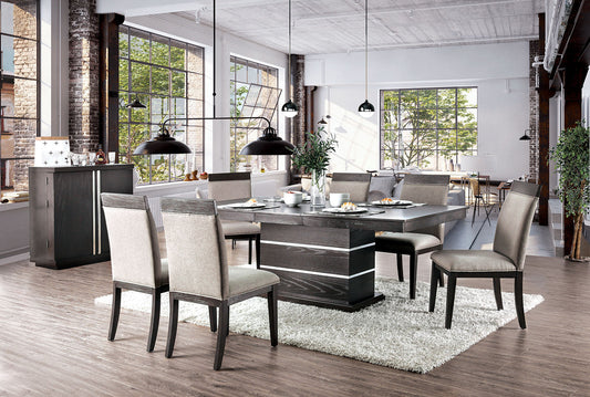 Modoc Espresso 7 Pc. Dining Table Set - ATL FURNITURE