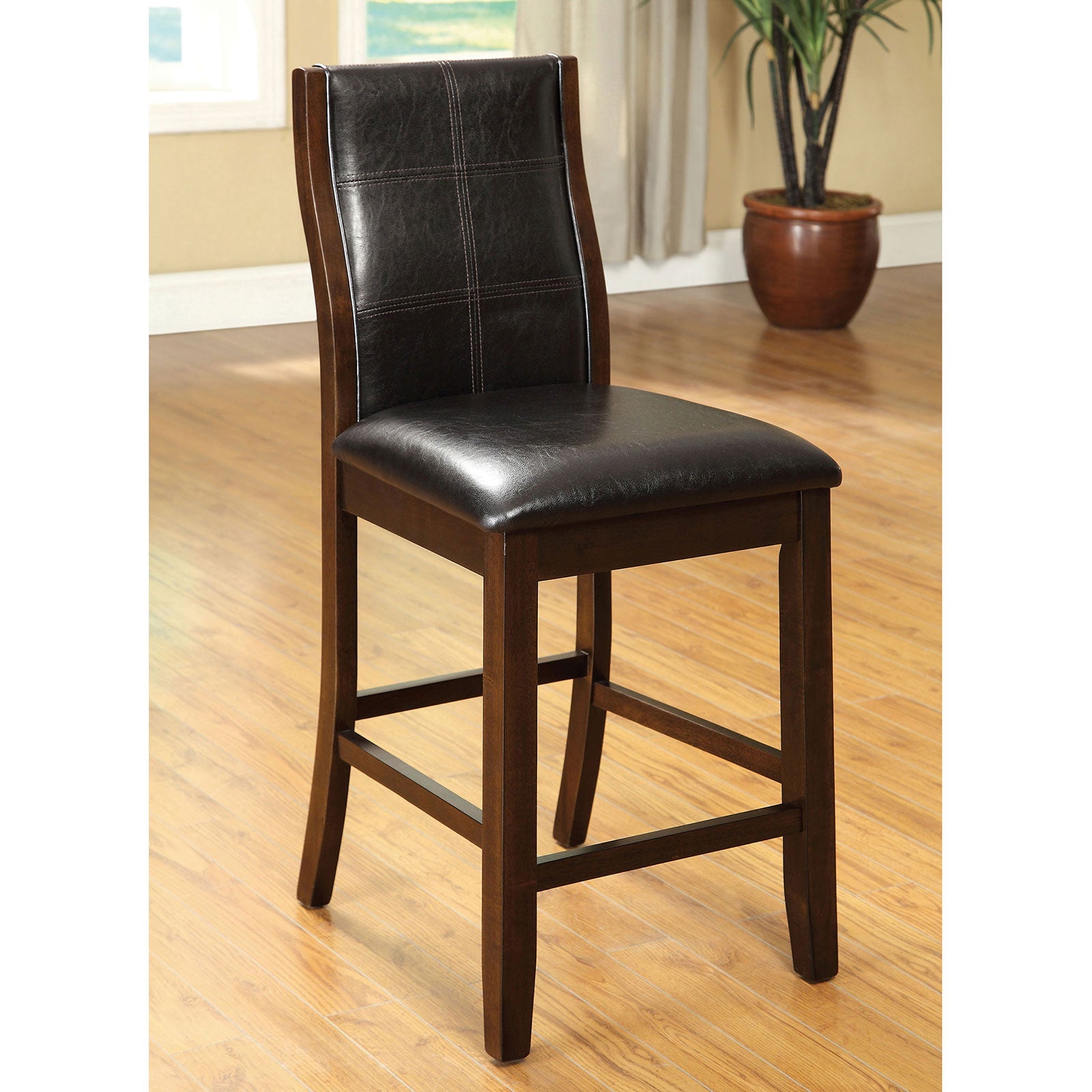 Townsend II Brown Cherry Counter Ht. Chair (2/CTN) - ATL FURNITURE