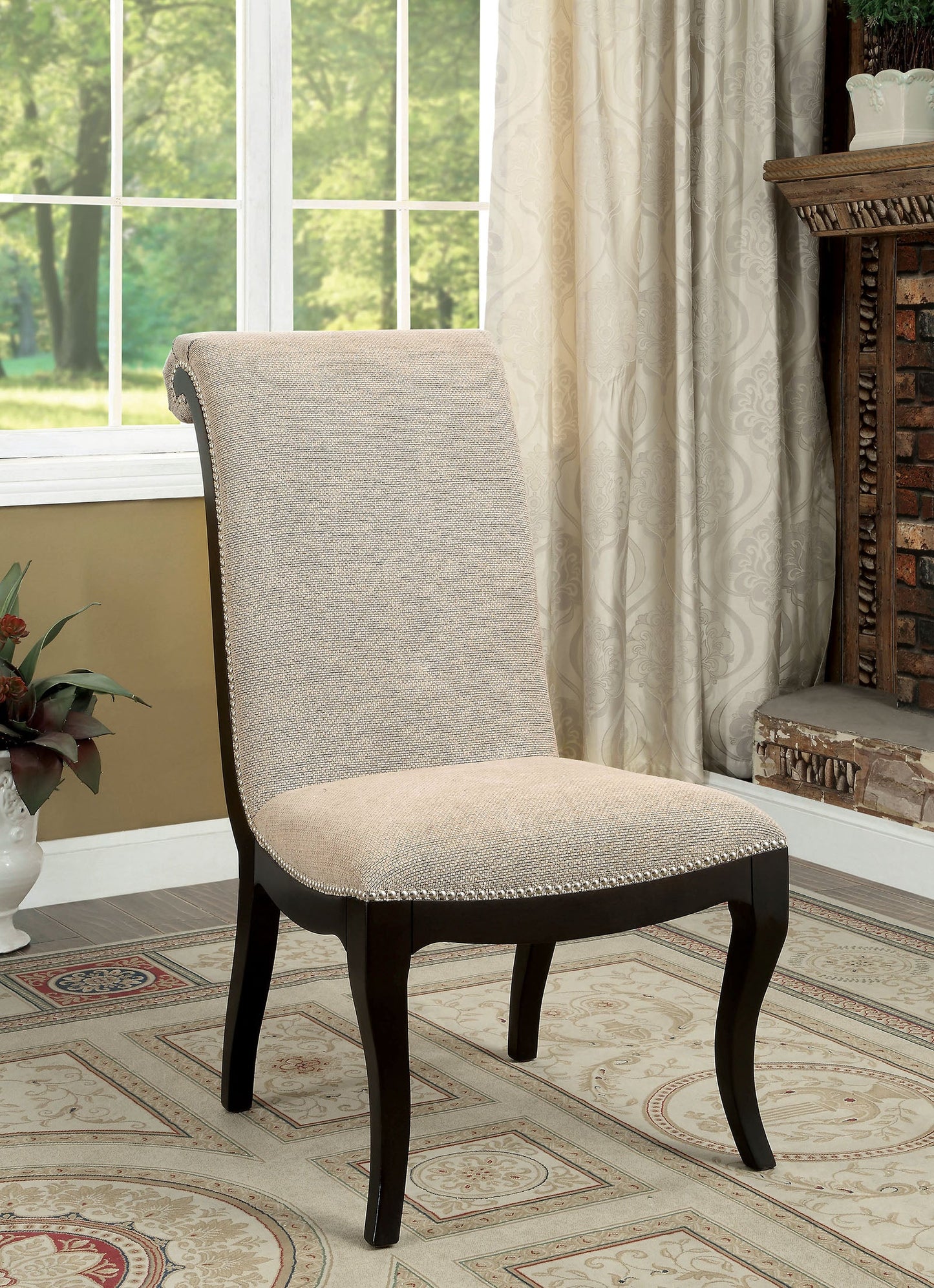 Ornette Espresso Side Chair (2/CTN) - ATL FURNITURE