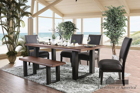 Patience Rustic Natural Tone Dining Table - ATL FURNITURE