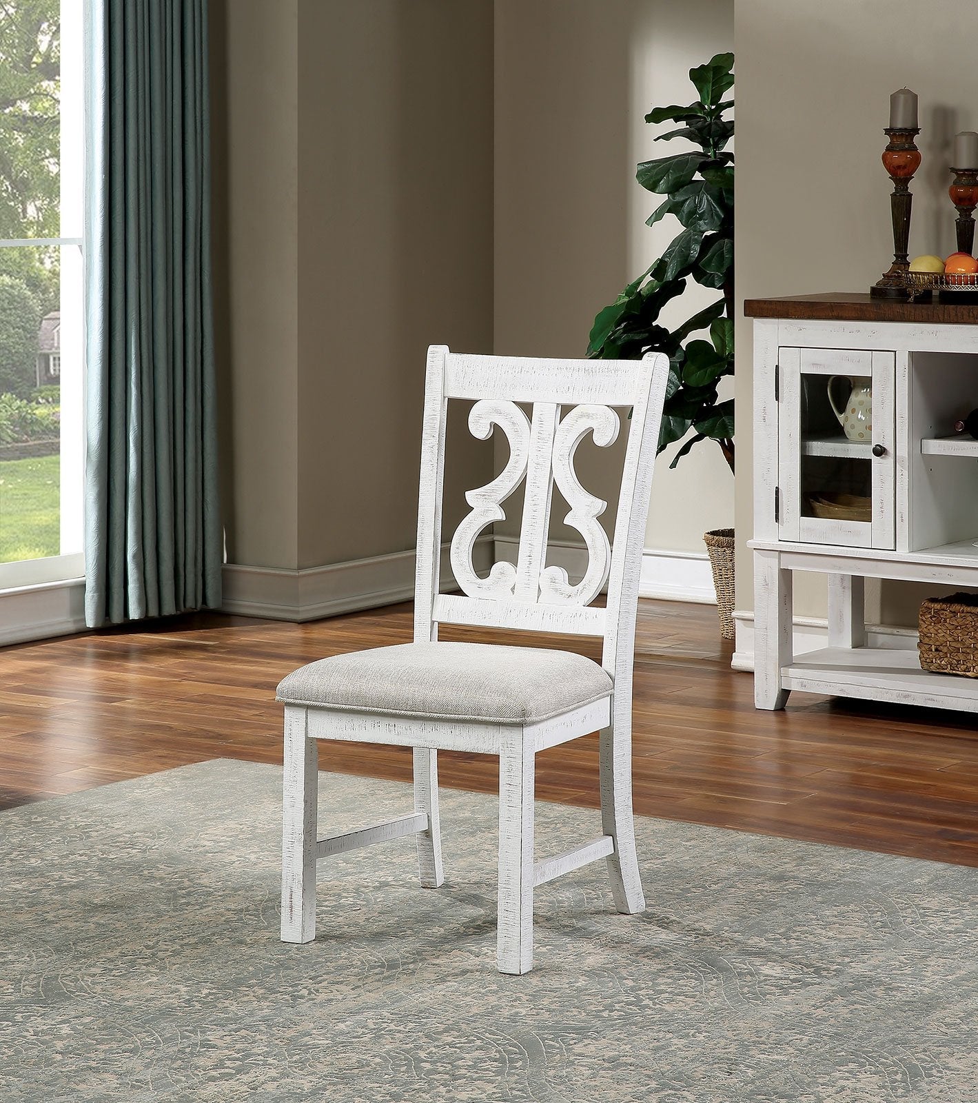 Auletta Transitional Side Chair (2/CTN) - ATL FURNITURE