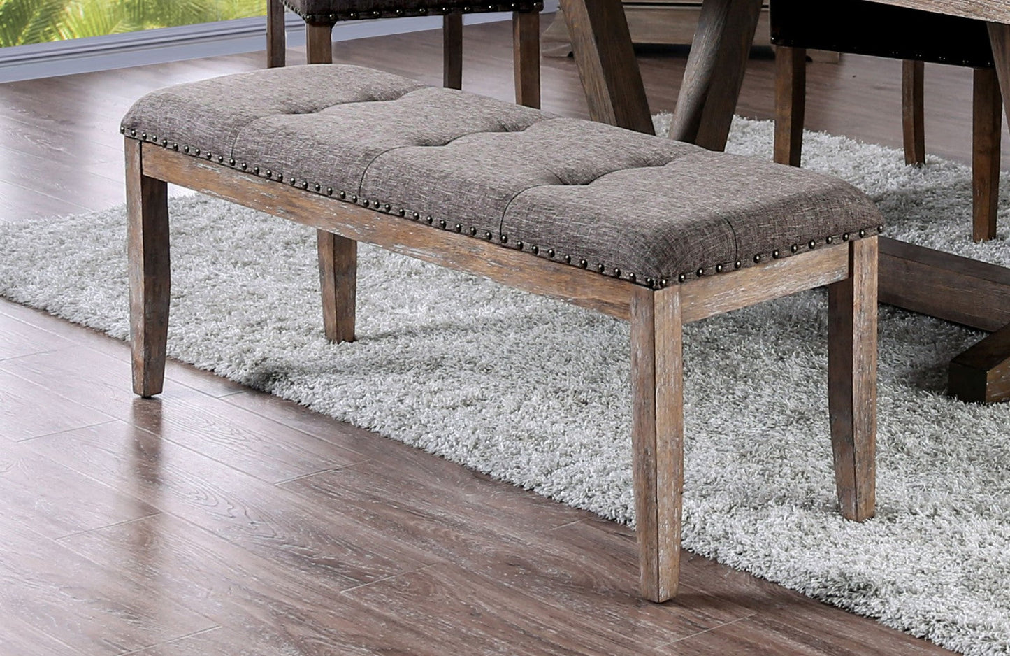 Bridgen Natural/Brown Bench - ATL FURNITURE