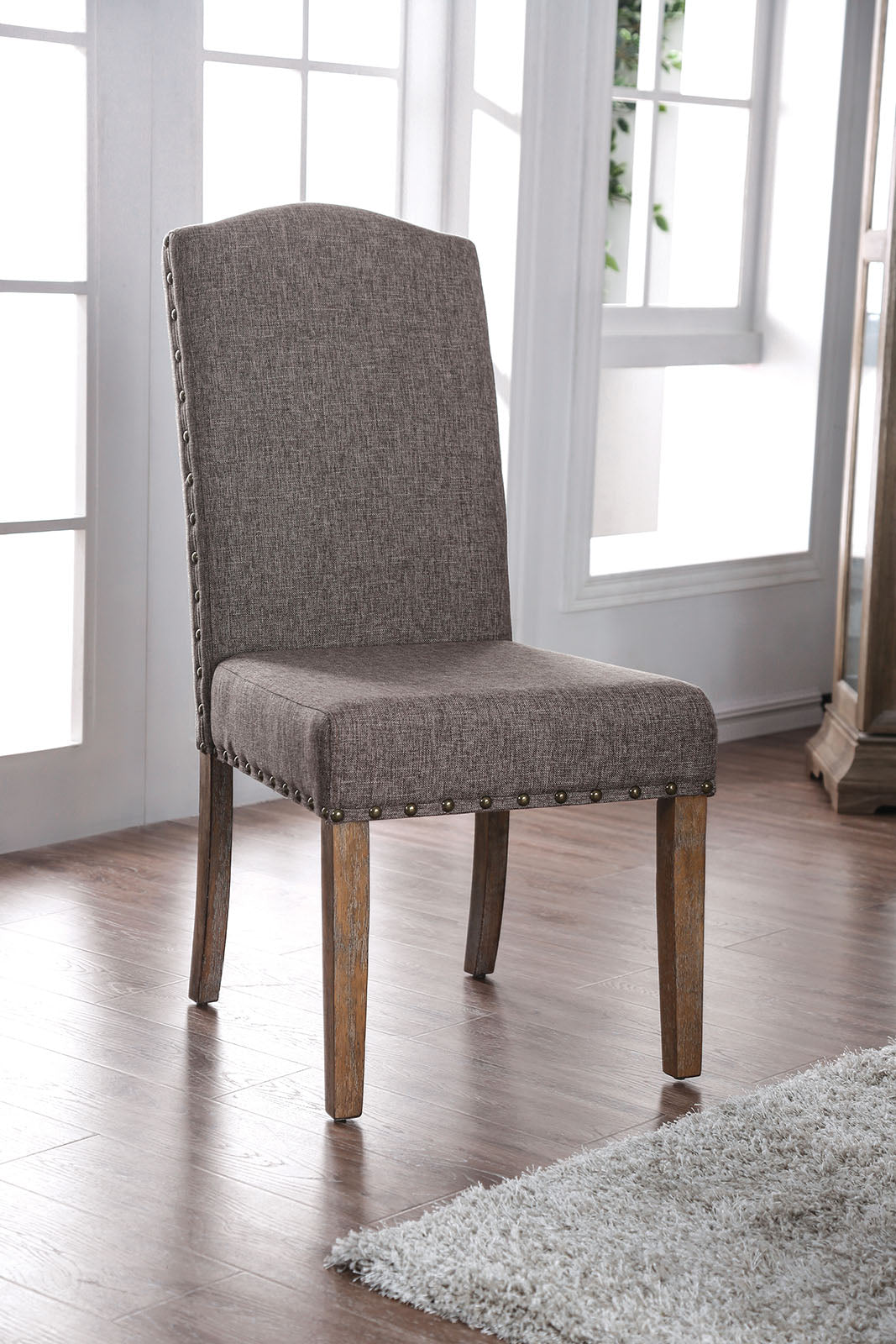 Bridgen Natural/Brown Side Chair (2/CTN) - ATL FURNITURE