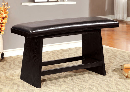 HURLEY Black Counter Ht. Bench - ATL FURNITURE