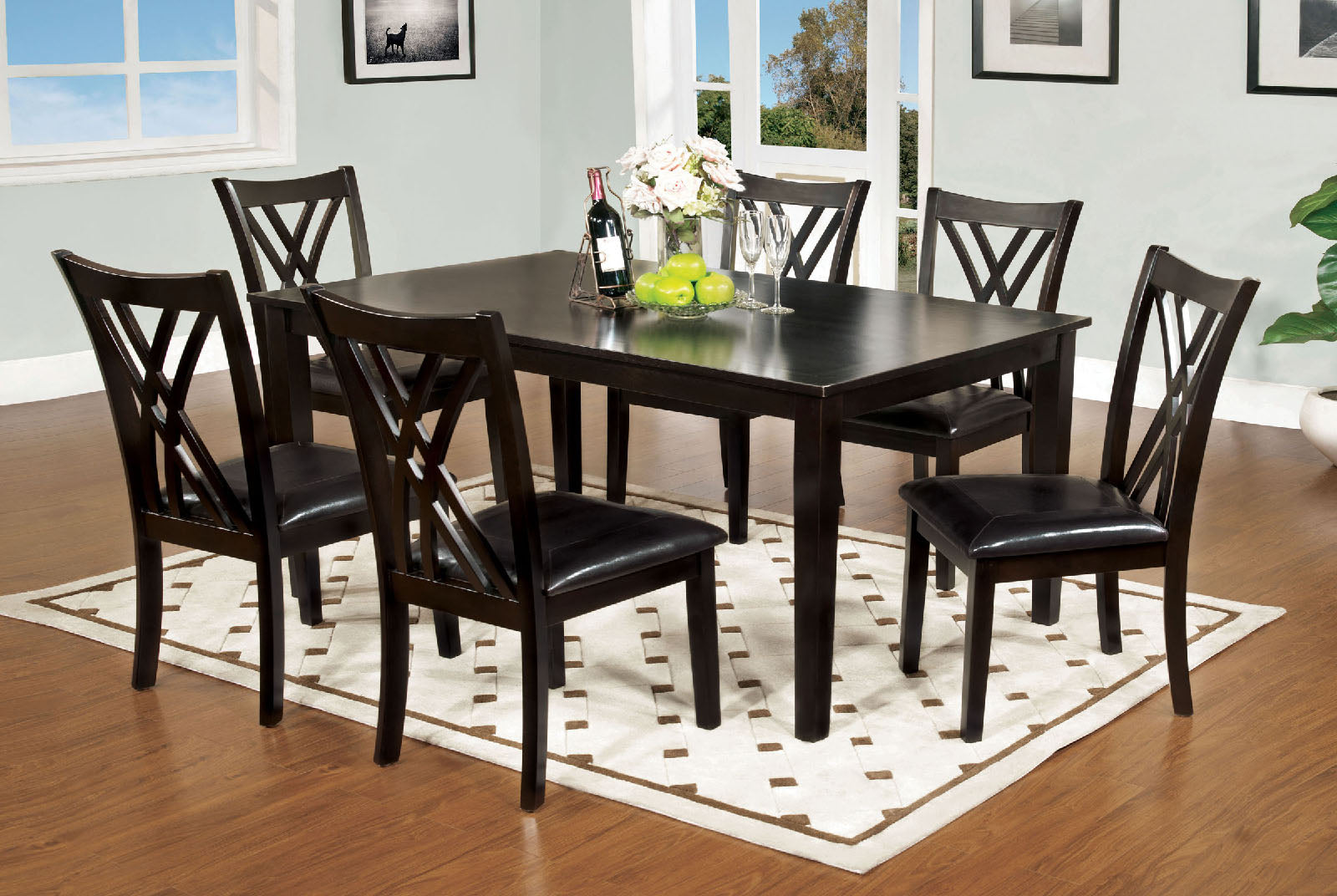 Springhill Espresso 5 Pc. Dining Table Set - ATL FURNITURE