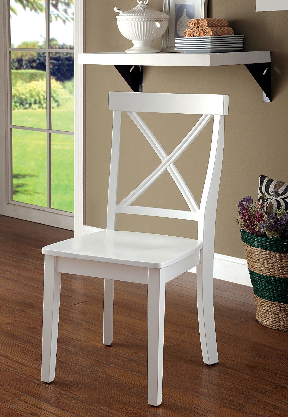 PENELOPE White Side Chair (2/CTN) - ATL FURNITURE
