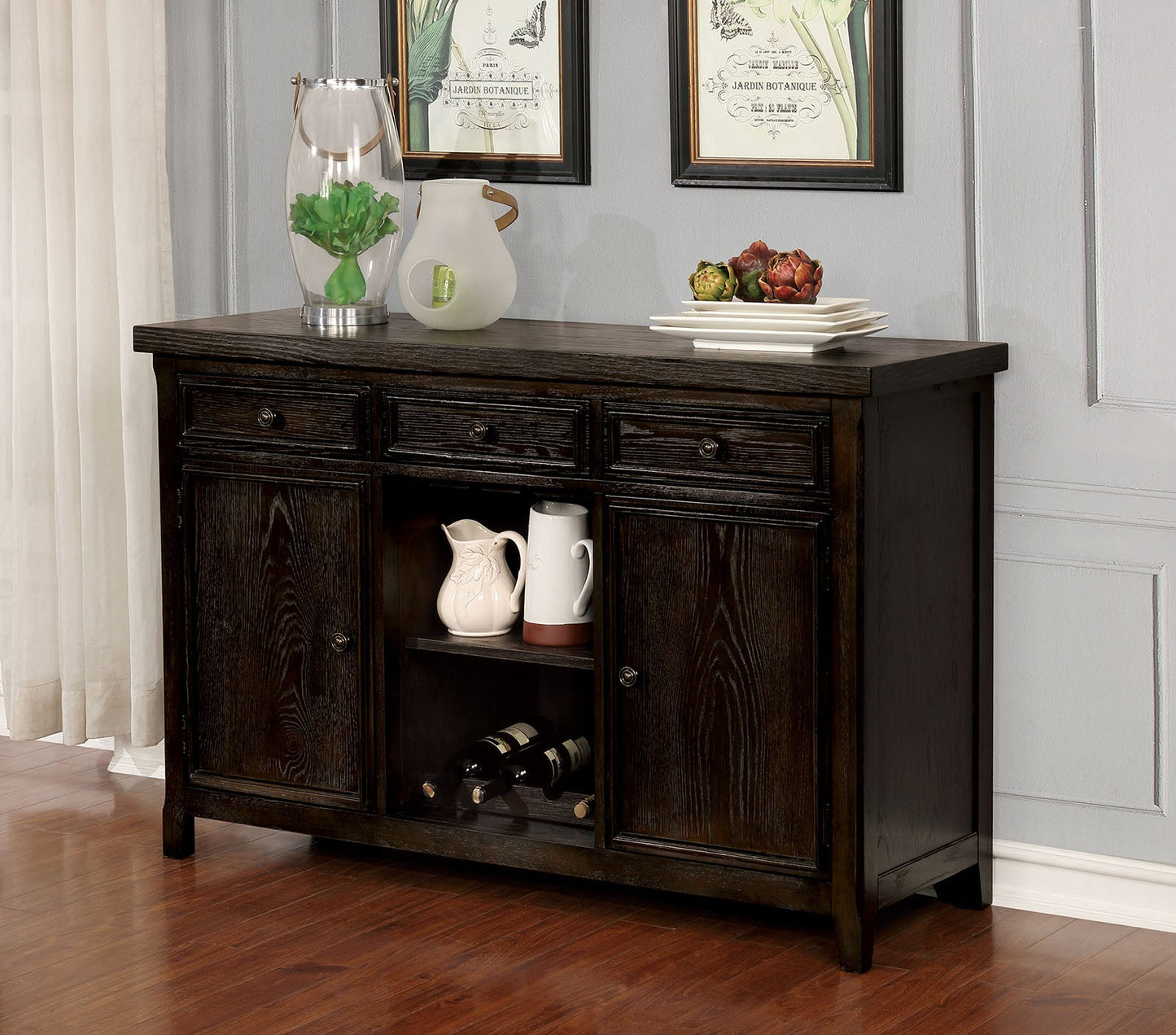 Patience Dark Walnut Server - ATL FURNITURE