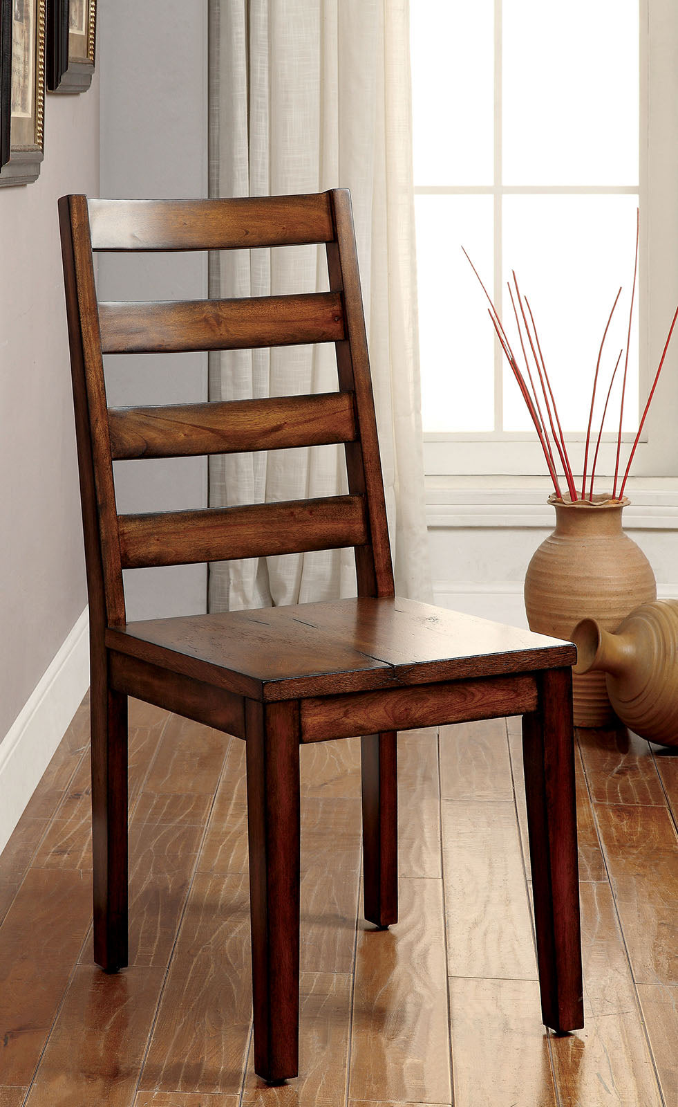 MADDISON Tobacco Oak Side Chair (2/CTN) - ATL FURNITURE