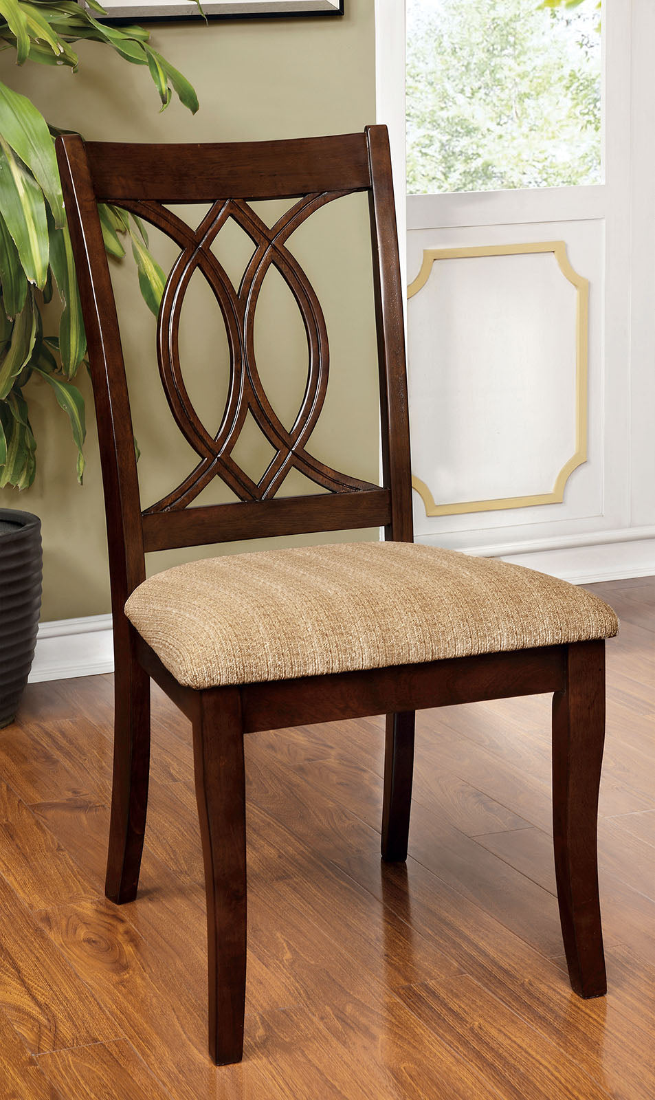 Carlisle Brown Cherry Side Chair (2/CTN) - ATL FURNITURE